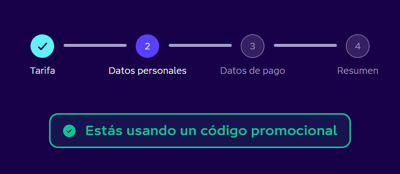 Captura de pantalla: verificación código promocional Octopus Energy durante la contratación